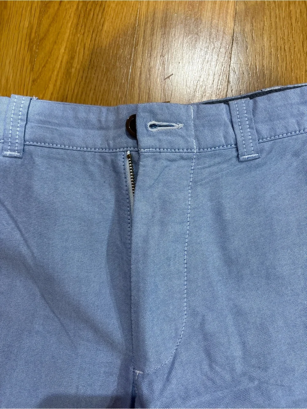 J. Crew Men's Light Blue Flat-Front Casual Shorts